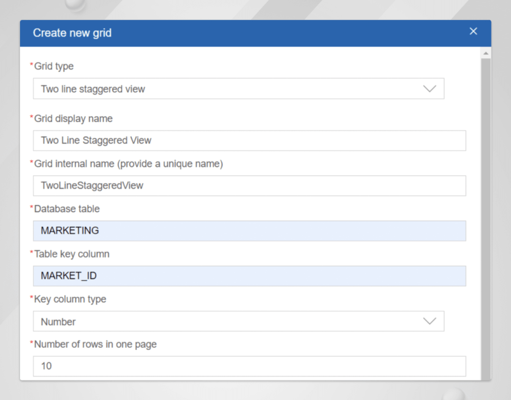 HCL Unica Plan’s TVC Read Only Grid