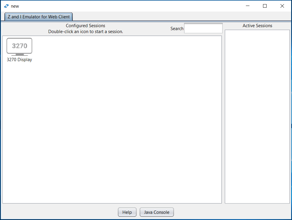 Z and I Emulator for Web Desktop Client