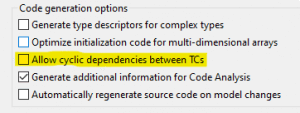 The model compiler can now build TCs with cyclic library dependencies.