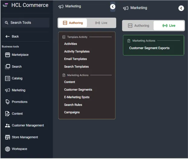 Unified Authoring and Live Access