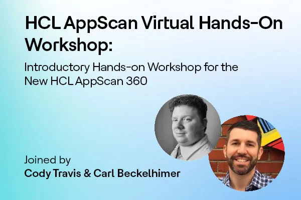 Introductory Hands-on Workshop for the New HCL AppScan 360º 