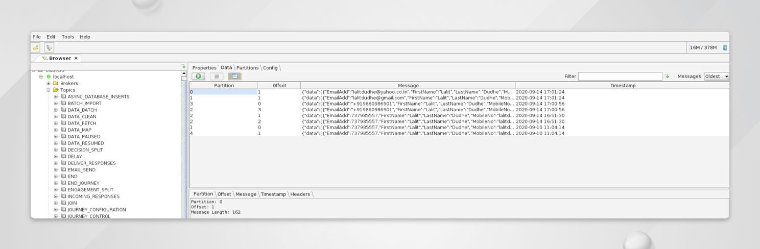 Integration with Unica Journey
