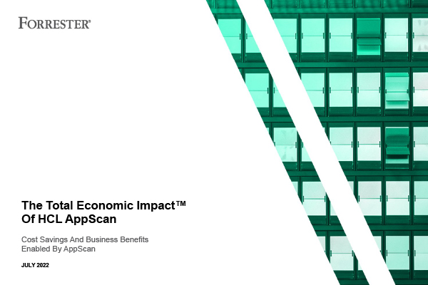 The Total Economic Impact&trade; of HCL AppScan