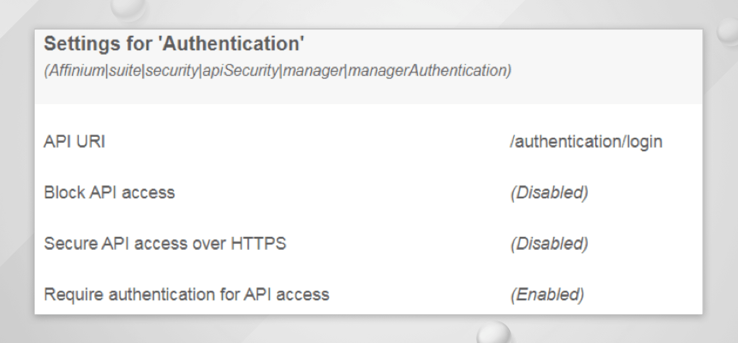 REST API in Campaign- API Authentication