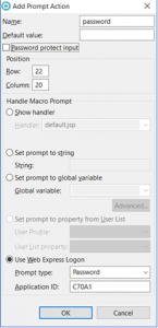 add prompt action