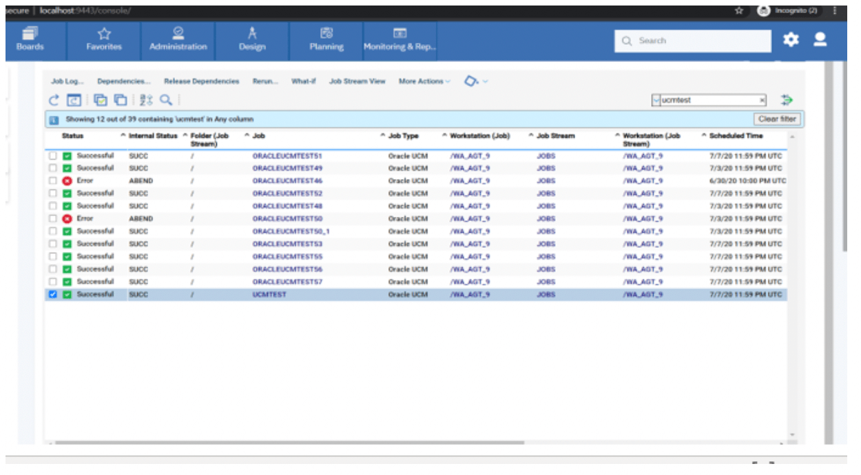 monitor workload boards